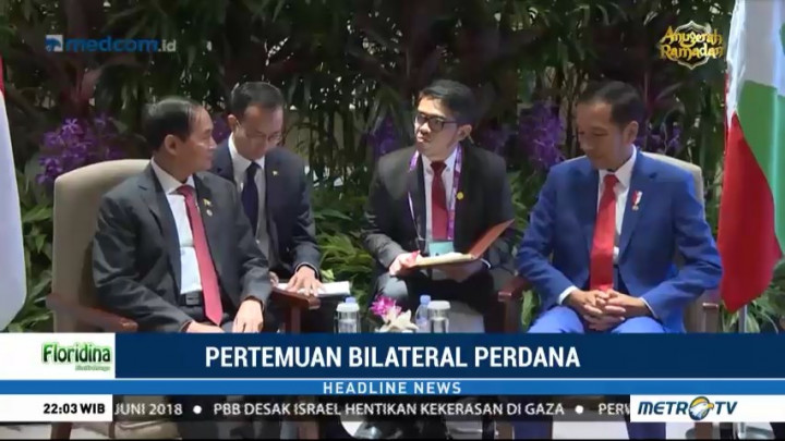 Jokowi Awali Pertemuan Bilateral dengan Presiden Baru Myanmar