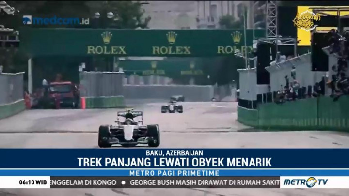 GP Baku Perlihatkan Keindahan Kota