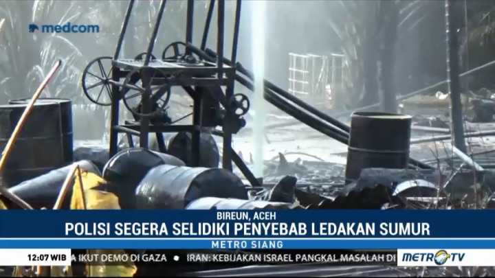 Polres Aceh Timur Selidiki Penyebab Ledakan Sumur Minyak