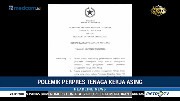 Polemik Perpres Pekerja Asing
