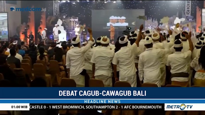 Adu Program Wayan Koster-Cok Ace dan Mantra-Kerta di Debat Perdana