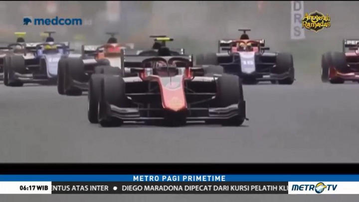 Sean Gelael Tampil Gemilang di Feature Race F2 GP Azerbaijan