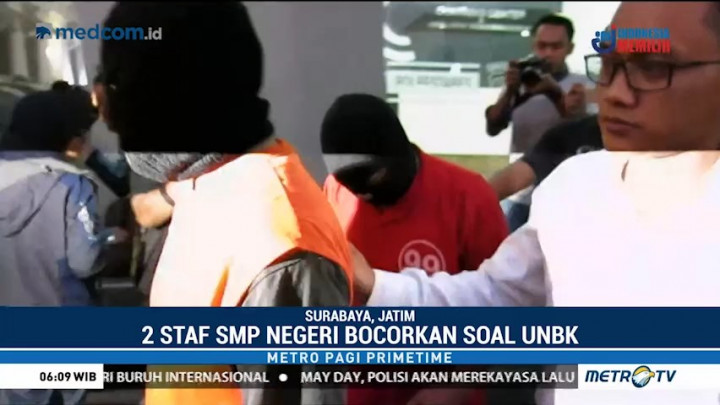Pembocor Soal UNBK SMP di Surabaya Ditangkap