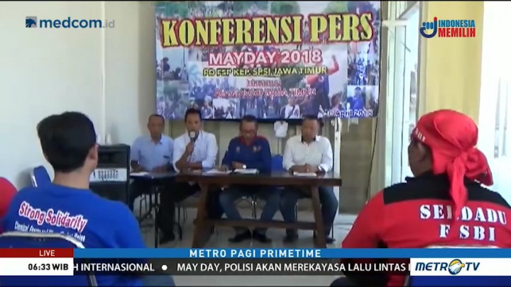 10 Ribu Buruh akan Demo Kantor Gubernur Jatim