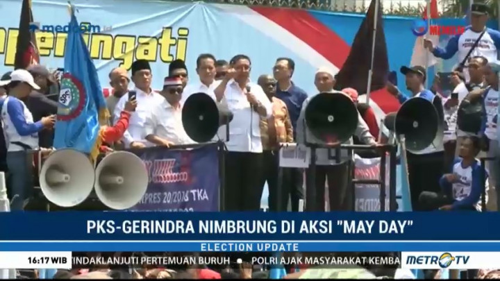 PKS-Gerindra Nimbrung di Aksi May Day