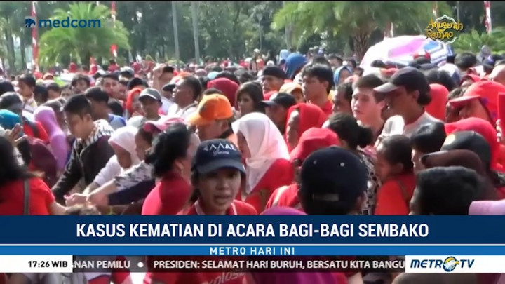 Dua Anak Meninggal di Monas Bukan Korban Bagi-bagi Sembako Gratis