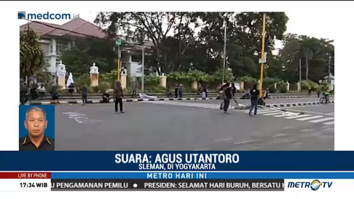 Polisi Amankan Lima Orang Provokator Kericuhan Hari Buruh di Yogyakarta