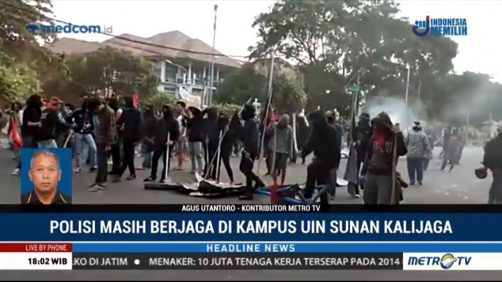 Polisi Masih Berjaga di Sekitar Kampus UIN Sunan Kalijaga