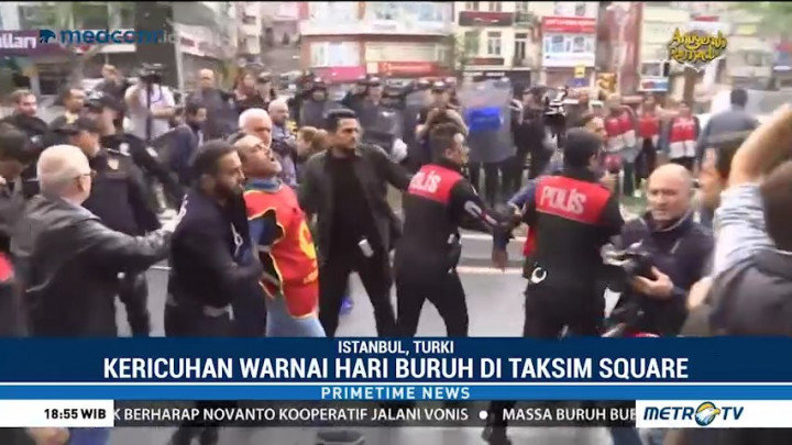 Kericuhan Warnai Peringatan Hari Buruh di Istanbul