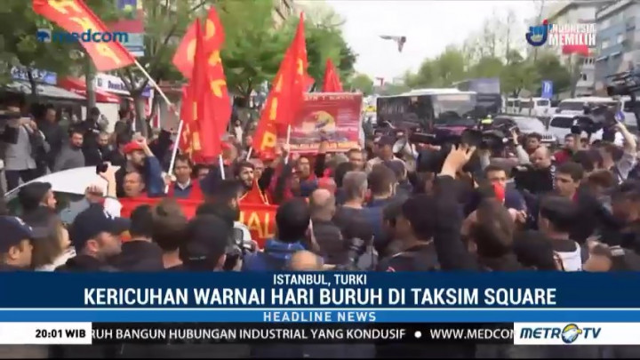 Kericuhan Warnai Peringatan Hari Buruh di Istanbul