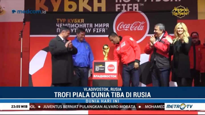 Trofi Piala Dunia Tiba di Rusia