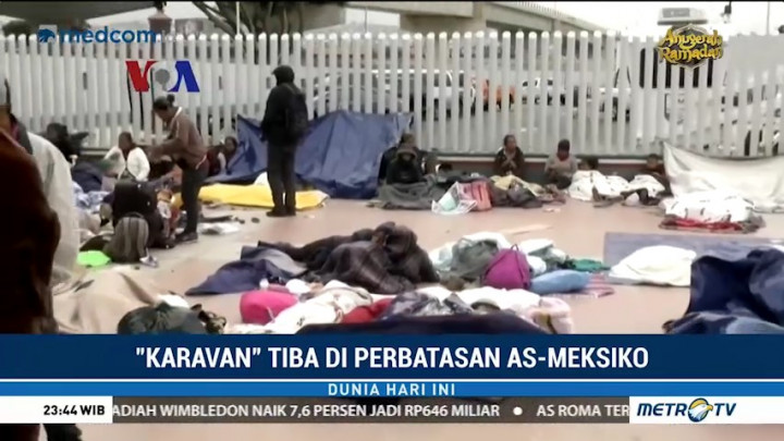 Nasib 'Karavan' Migran di Perbatasan AS-Meksiko