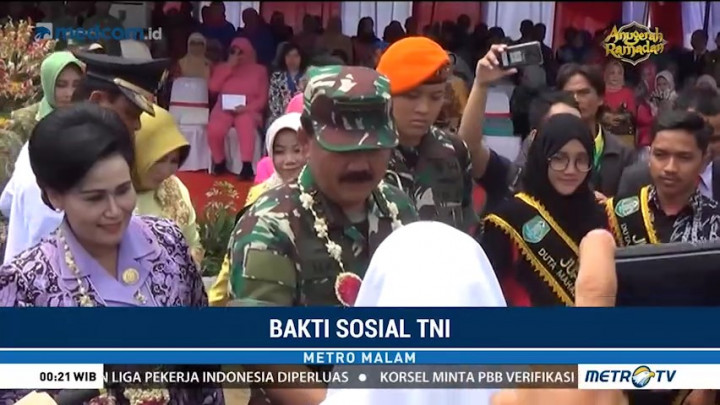 Panglima TNI Buka Kegiatan Bakti Sosial di Kabupaten Hulu Sungai Utara