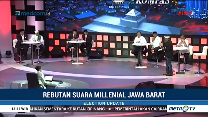 Cagub Jabar Berebut Suara Milenial