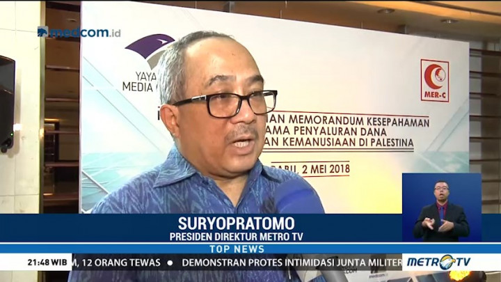Media Group Kirim Dana Bantuan untuk RS Indonesia di Gaza
