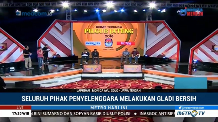 KPUD Gelar Geladi Bersih Debat Publik Pilgub Jateng