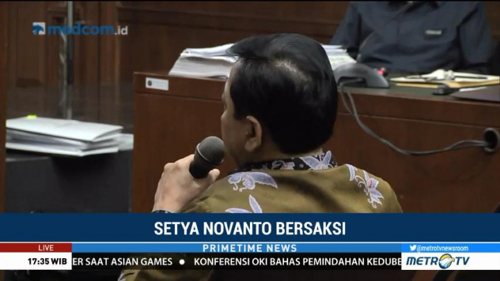 Kesaksian Setya Novanto di Sidang Fredrich