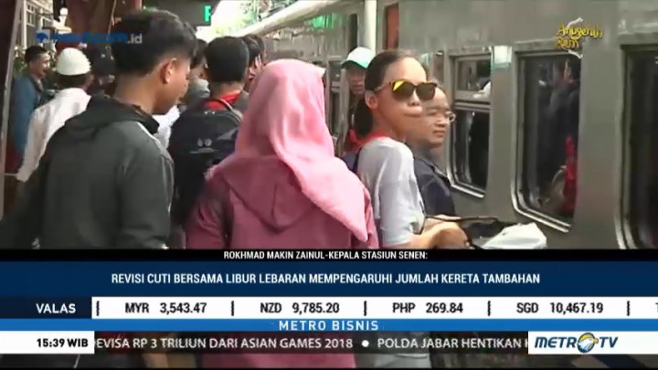 Revisi Libur Lebaran akan Pengaruhi Jumlah Kereta Tambahan
