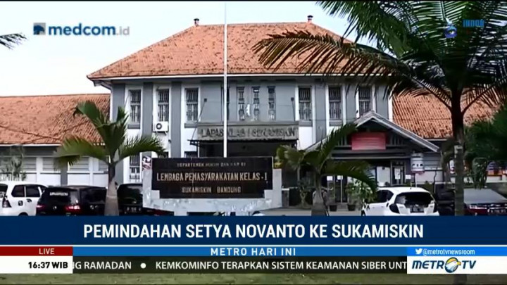Setnov Diperkirakan Tiba di Lapas Sukamiskin Sore Ini