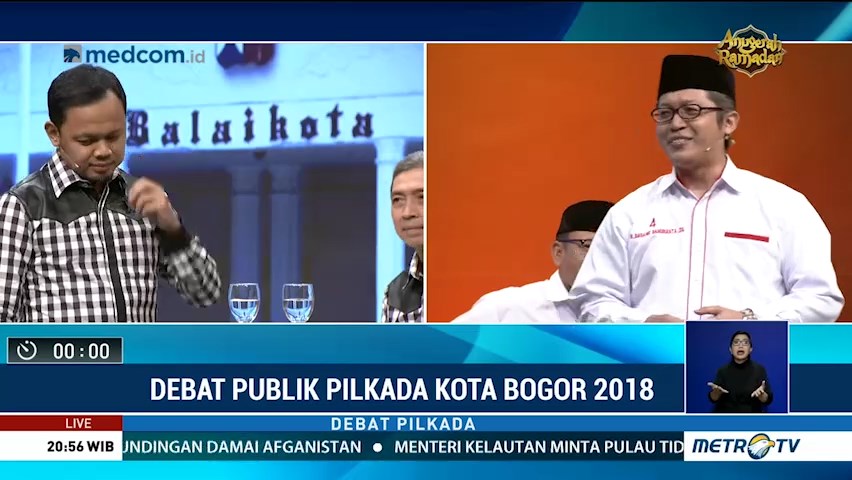 Debat Publik Pilkada Kota Bogor 2018 (4)