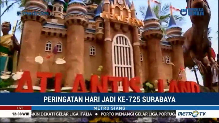 Parade Bunga dan Budaya Meriahkan Peringatan HUT ke-725 Kota Surabaya
