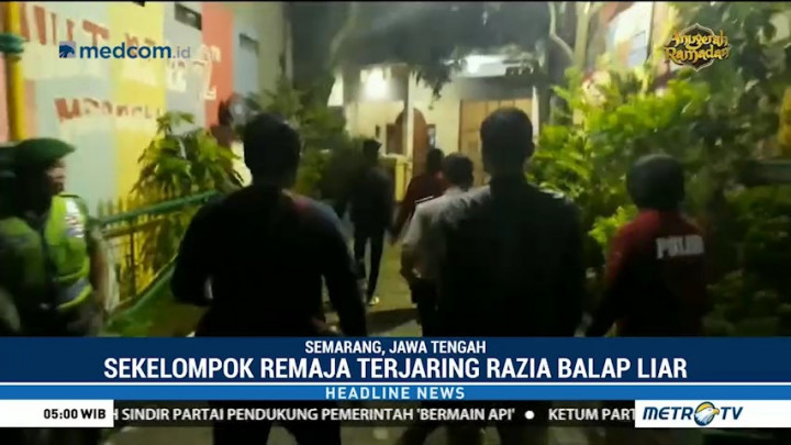 Bubarkan Balapan Liar di Semarang, Polisi Sita 5 Sepeda Motor