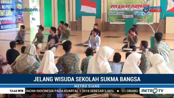 Siswa Sekolah Sukma Bangsa Berlatih Tari Daerah Jelang Wisuda Serentak