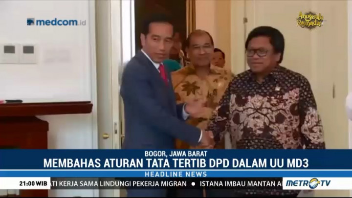 Jokowi Bertemu Pimpinan DPD