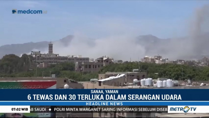 Serangan Udara ke Istana Kepresidenan Yaman Tewaskan Enam Orang