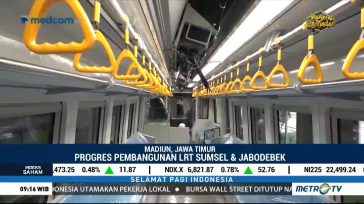 Melihat Fasilitas Kereta LRT Palembang