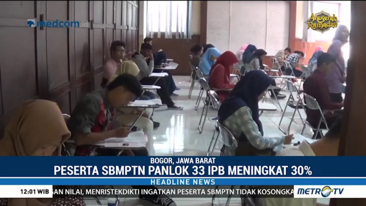 Peserta SBMPTN Panlok 33 Bogor Meningkat