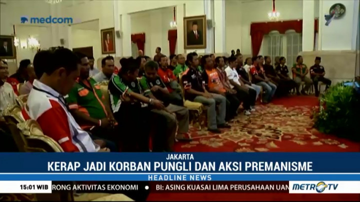 Sopir Truk Keluhkan Pungli dan Premanisme ke Jokowi