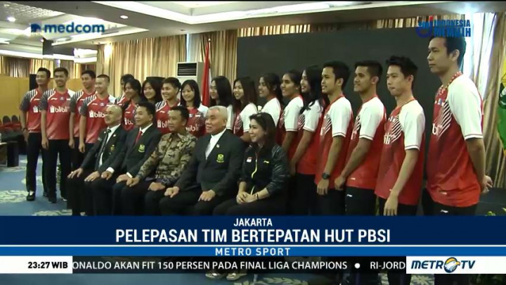PBSI Lepas Tim Piala Thomas dan Uber 2018