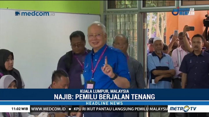 Najib Razak Gunakan Hak Pilih di Pahang