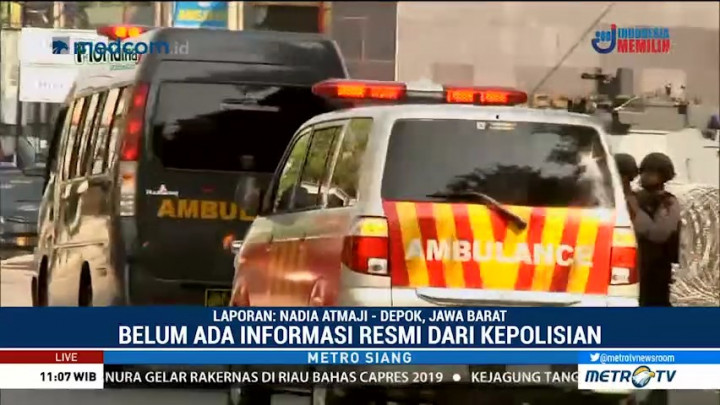 Ambulans dan Tim Inafis Masuk ke Mako Brimob