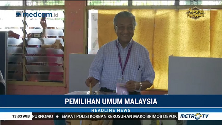 Mahathir Mohamad Gunakan Hak Pilih di Kedah
