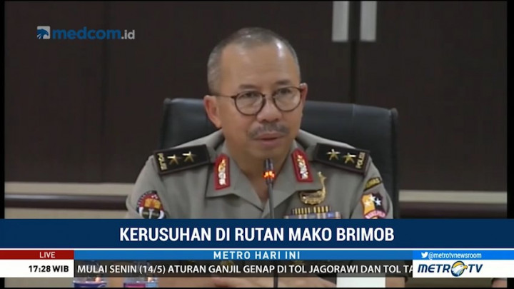 Lima Polisi Korban Kerusuhan Rutan Mako Brimob Naik Pangkat