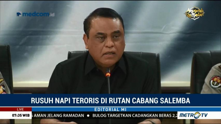 Polri Mohon Maaf atas Kerusuhan di Rutan Cabang Salemba