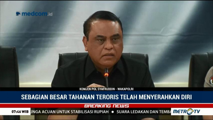 Polri Tegaskan Tak Ada Negosiasi dengan Napiter