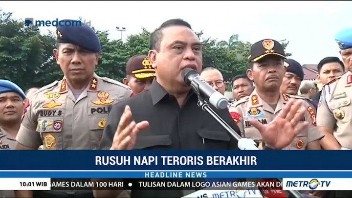 155 Napi Terorisme di Mako Brimob Dipindah ke Nusakambangan