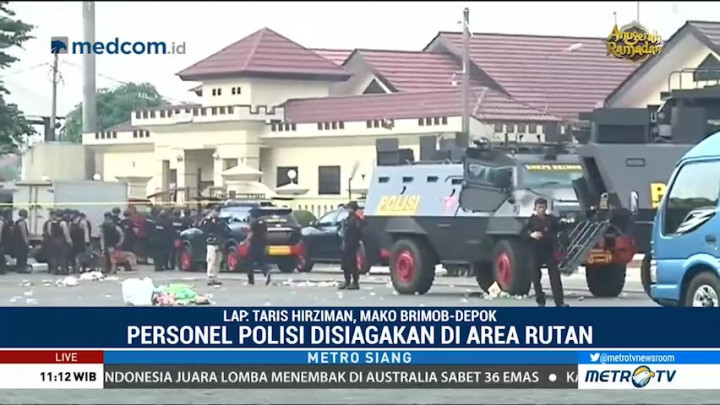 Suasana Mako Brimob Pasca Kerusuhan