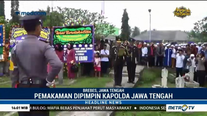 Kapolda Jateng Pimpin Pemakaman Iptu Anumerta Yudi di Brebes