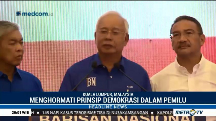 Najib Razak Terima Hasil Pemilu Malaysia