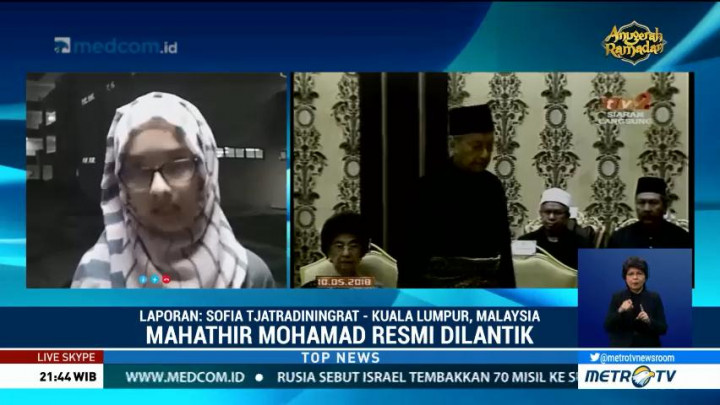 Mahathir Mohamad Resmi Dilantik Jadi Perdana Menteri Malaysia