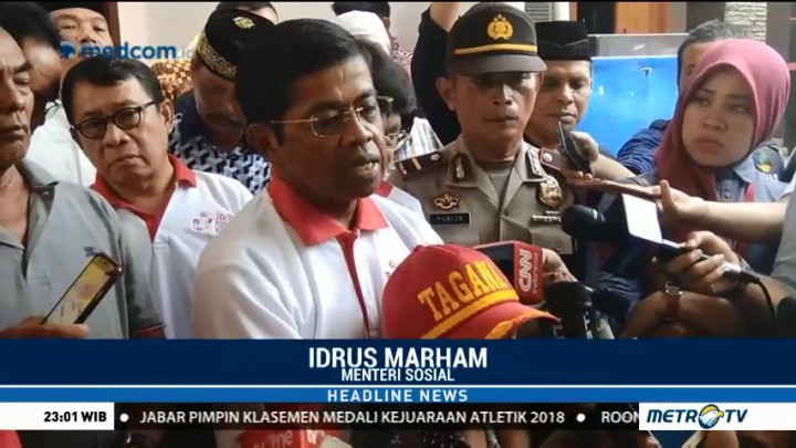 Mensos Datangi Rumah Aipda Denny Setyadi