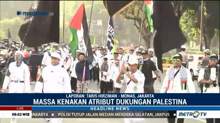 Massa Aksi 511 Mulai Memadati Kawasan Monas