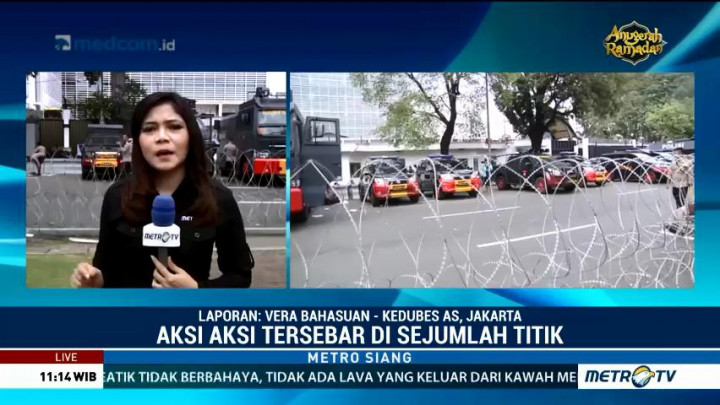 TNI-Polri Siagakan 1.500 Personel di Kedubes AS