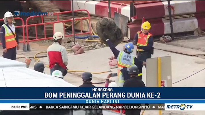 Bom Peninggalan Perang Dunia Kedua Ditemukan di Hong Kong