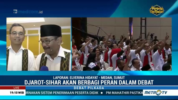 Debat Pilgub Sumut, Djarot Mengaku Tak Ada Persiapan Khusus
