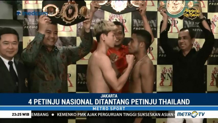 Empat Petinju Nasional Ditantang Petinju Thailand